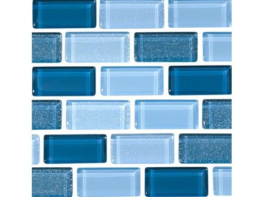 National Pool Tile Orion 1x2 Glass Tile | Ocean | ORN-OCEAN