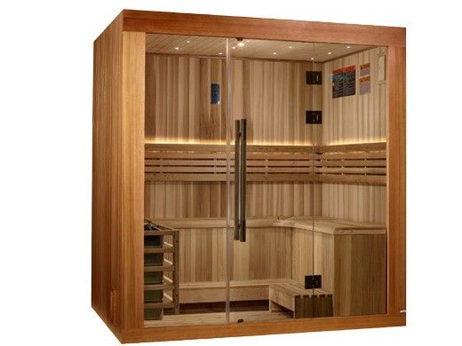 Golden Designs Copenhagen 3-Person Traditional Steam Sauna | Cedar | GDI-7389-02
