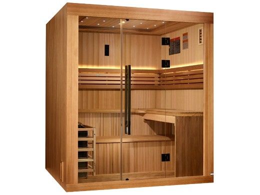 Golden Designs Osla 6-Person Traditional Steam Sauna | Cedar | GDI-7689-02