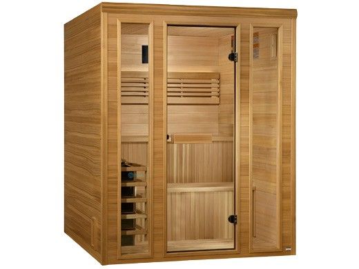 Golden Designs Engelberg 6-Person Traditional Steam Sauna | Pacific Cedar | GDI-7060-01