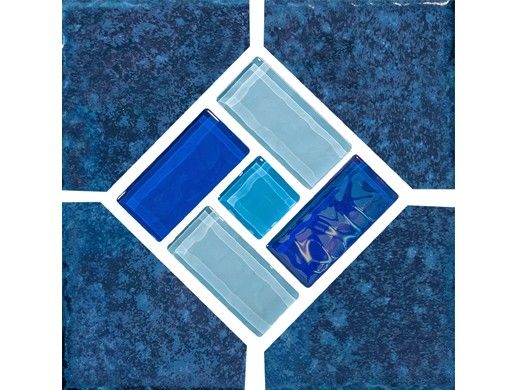 National Pool Tile Boardwalk 6x6 Series | Ocean Blue | BDW-OCEAN DECO GL
