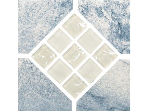 National Pool Tile Vagli  6x6 Series | Blue Marble | VAG-BLUE DECO GL