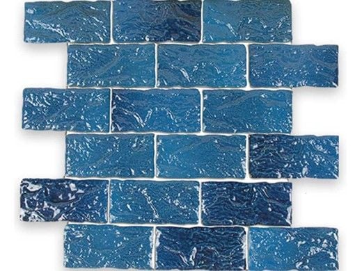 National Pool Tile Earthtone Brick 2x4 Series | Ocean Blue | MASEB7