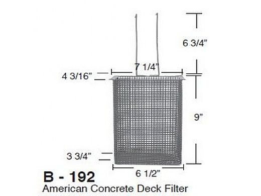 Aladdin Basket for American Concrete Deck Filter | B-192