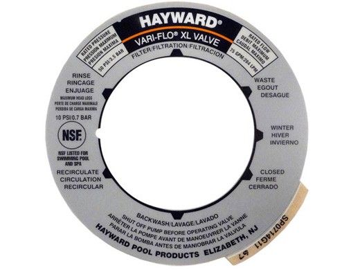 Hayward SP0714T MPV Valve Position Label | SPX0714G