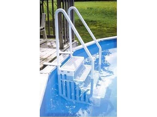 Confer Plastics Above Ground Pool Step | White | STEP-1