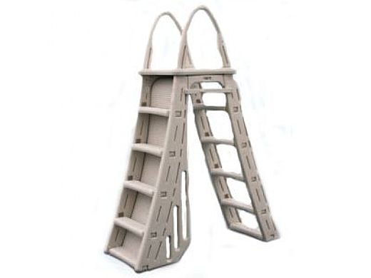 Confer Plastics Roll-Guard A-Frame Safety Ladder with Barrier System | 7200