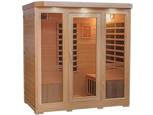 HeatWave Sonoma 4-Person Hemlock Infrared Sauna with 9 Carbon Heaters | SA7020