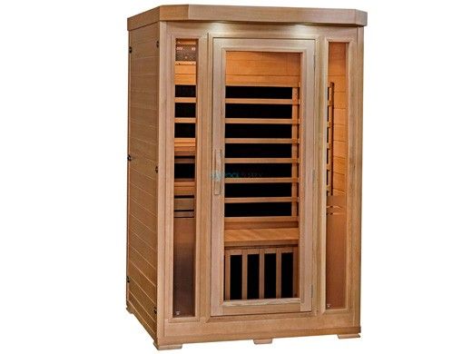 HeatWave Sonoma 2-Person Hemlock Infrared Sauna with 6 Carbon Heaters | SA7018