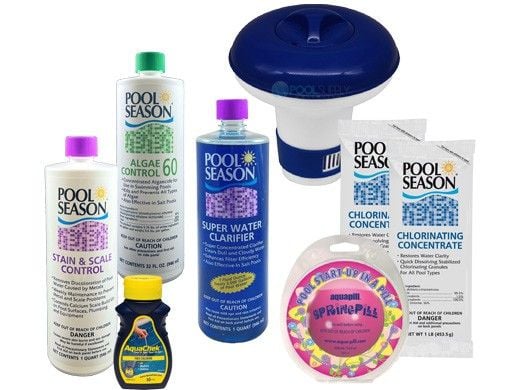 Pool Season Deluxe Pool Opening Chemical Kit | 15,000 Gallons