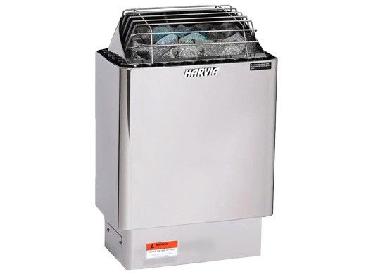 Golden Designs Harvia 8.0kW Kip Heater with Stone | 240V 8kW | Stainless Steel | JH80W2401