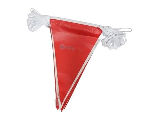 Champion Two Color Backstroke Pennant | Red & White | 75' | SPA-115C-75
