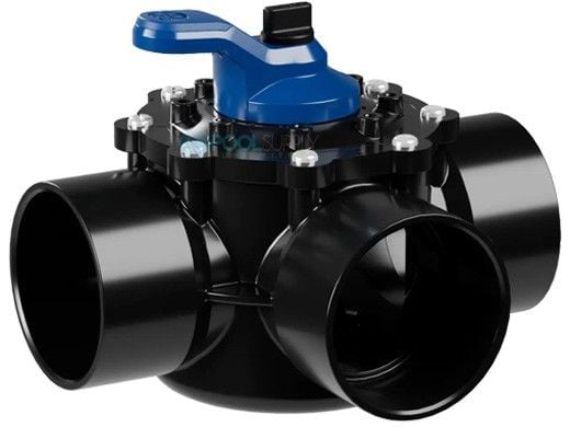Hayward 3'' PSV Series 3-Port Black Diverter Valve | PSV3S3