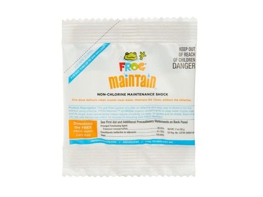 King Technology FROG Maintain Non-Chlorine Spa Shock | 1 Oz. Pouch | 01-14-6132