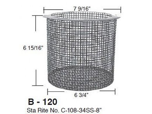 Aladdin Basket for Sta Rite No. C-108-34SS-8" | B-120