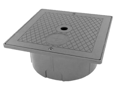 Hayward Square Skimmer Lid and Deck Ring Assembly | Dark Gray | SPX1082EFDGR
