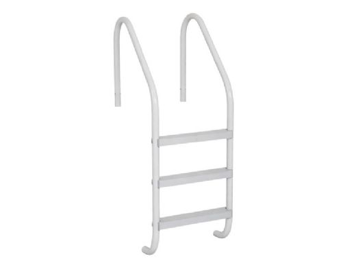 Saftron Premium Plus Ladder | 5-Step | .25" Thickness 1.90" OD | 24" W x 72" Height | White | PPL-324-5S-W