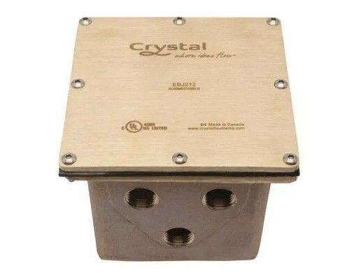 Crystal Fountains EBJ Series Underwater Junction Box | 6-Connections | EBJ212DMX