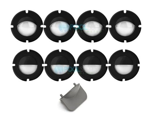 Jandy HydroCool Nichless Black Lens Cover Kit | LENSCVRB
