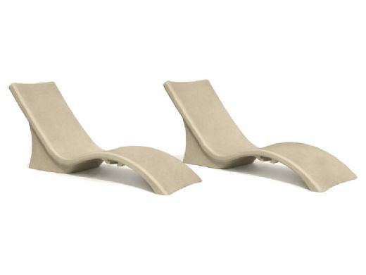 Global Pool Products Lounge Chair | Set of 2 | Sandstone | GPP-LF-LC-S