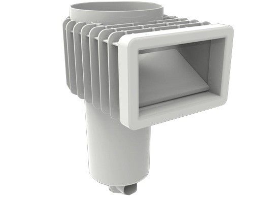 BuildTuff Standard Skimmer with Large Basket | Lid Included Complete with Key | Gray | 11090052