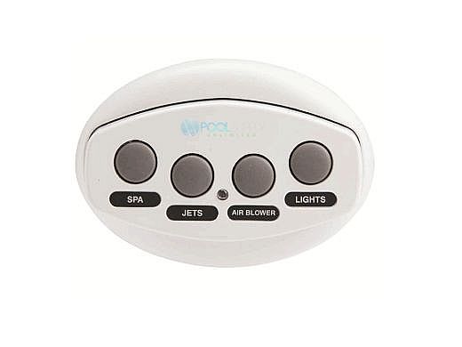 Pentair iS4 Spa-Side Remote Control | 4 Button White 250 ft Cable | 521889