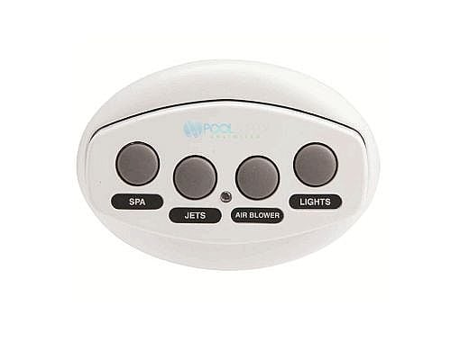 Pentair iS4 Spa-Side Remote Control | 4 Button Gray 50 ft Cable | 521884