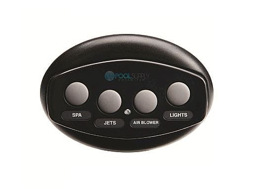 Pentair iS4 Spa-Side Remote Control | 4 Button Black 100 ft Cable | 521892