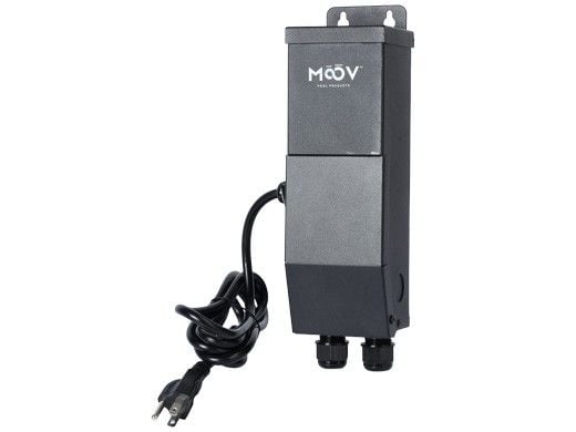 Moov Transformer for Lighting | Wall Outlet/Switch | 110V 2 Lines 12/14V 100W | Up to 7 Lights | MT100S