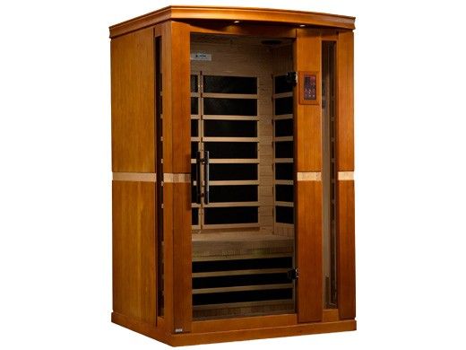 Golden Designs Dynamic Vittoria 2-Person Ultra Low EMF FAR Infrared Sauna | Hemlock | DYN-6220-01 Elite