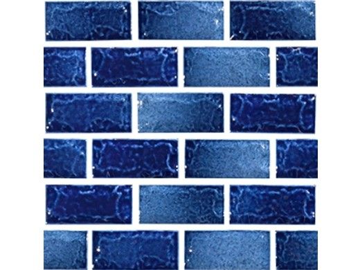 National Pool Tile Maui 1x2 Series | Cobalt | MAU-COBALT1X2