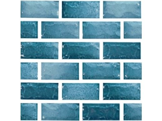 National Pool Tile Maui 1x2 Series | Teal | MAU-TEAL1X2