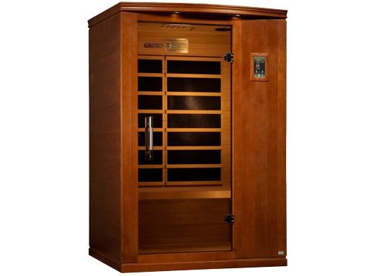 Golden Designs Dynamic Venice 2-Person Ultra Low EMF FAR Infrared Sauna | Hemlock | DYN-6210-04 Elite