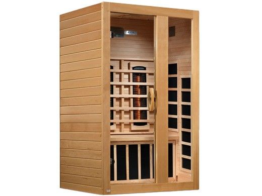 Golden Designs Dynamic Serena 2-Person Full Spectrum Near Zero EMF FAR Infrared Sauna | Hemlock  | DYN-6229-03 FS