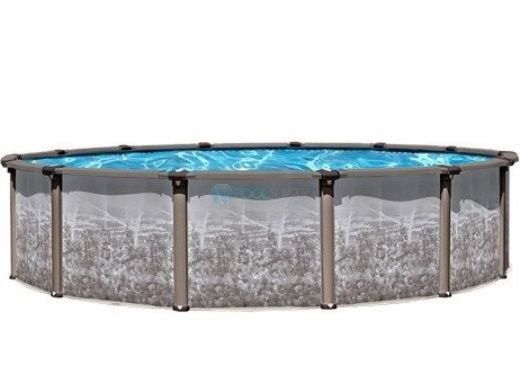 Regency LX 18" x 33" Oval Resin Hybrid Above Ground Pool Sub-Assembly with Skimmer | 54" Wall | WNEW54S-WMN1833-1043