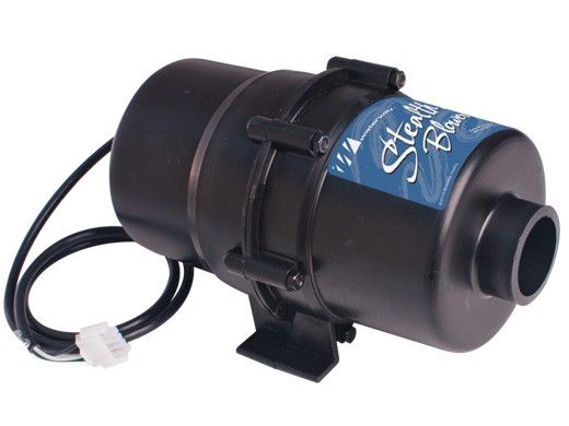 Waterway Stealth II Blower | 1.0HP 220V | 1-1/2" Slip / 2" Spigot | 4-Pin AMP 5 Ft. Cord Length | 700-3102-58J
