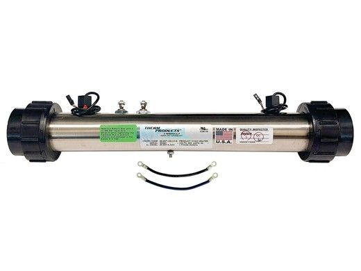 HydroQuip 15" Universal 4.0kW Dual Sensor Flow Thru Heater Assembly | 26-0071-DS-5S-K