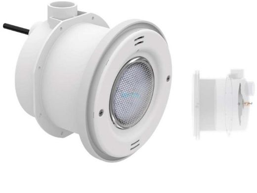 AquaStar Lite Star 20-Degree Adjustable Angle White LED Pool and Spa Light with Bonding Plate | 12V 9W | New Construction | White Face Plate | LS101-WHITE-BP