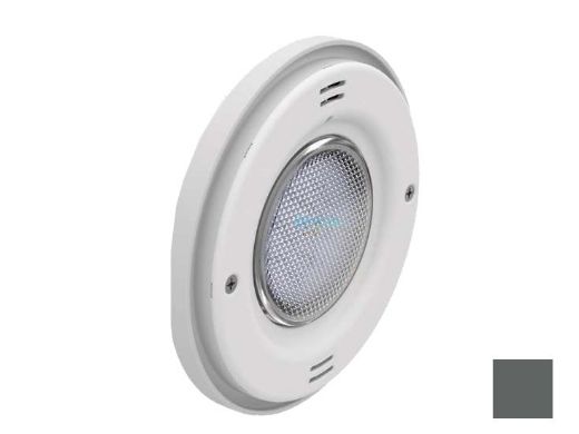 AquaStar Lite Star White Replacement LED Pool and Spa Light without Housing | 12V 9W | New Construction | Dark Gray Face Plate | LSR105-WHITE