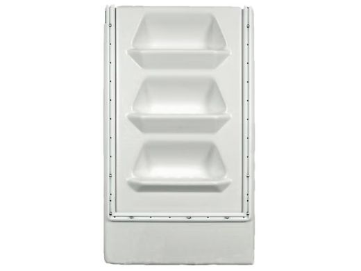 Cardinal Systems 42" In-Wall Pool Ladder | No Rail | White | QP-1000NR