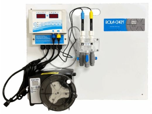Rola-Chem 554XP RTM Digital pH / ORP Controller System | 1-12 GPD Pump Probes Flow Cell Kit | 554506