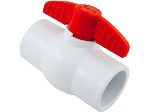 American Granby MIP Ball Valve | 1.5" S x S PTFE | White | PVC | HMIP150S