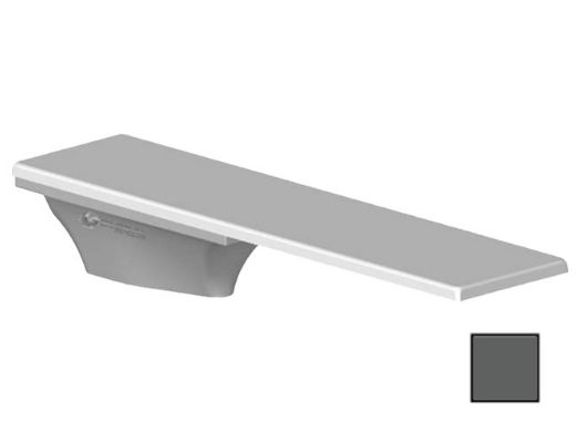 Global Pool Products 6' GX Diving Board 3 Bolt Base with Jig | Gray | GPP-DB-GX6-G-C