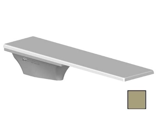 Global Pool Products 8' GX Diving Board 3 Bolt Base with Jig | Sand | GPP-DB-GX8-S-C