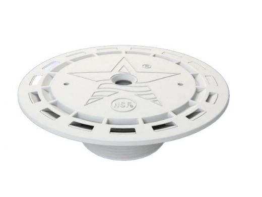AquaStar Flow Sync Retrofit 360 Degree Adjustable Floor Return Fitting with Water Stop | White | RFST101
