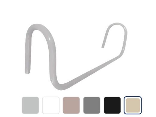 Saftron Deck Mounted Therapy Bars | .25" Thickness 1.90" OD | 60" W x 12" H | Beige | DMT-60-B