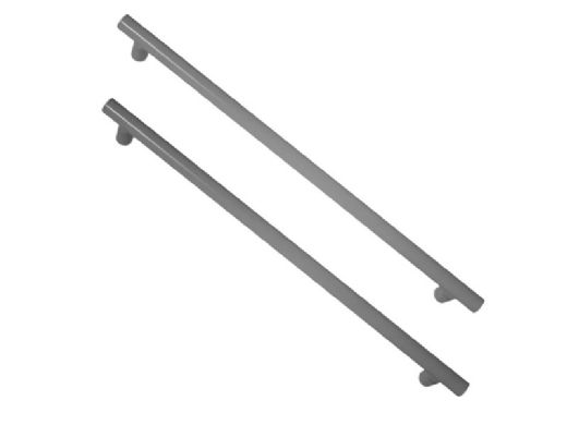 Saftron 2-Post Safety & Exercise Support Bar | .25 Thickness 1.90" OD | 5" W x 9" L | Pair | Graphite Gray | X-09 PR-GG