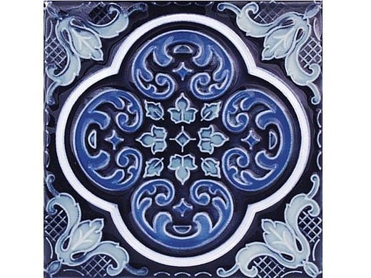 National Pool Tile Casablanca 6x6 Deco Series | Cobalt Ocean | CAS320