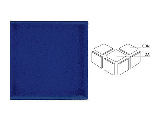 National Pool Tile Discovery Field 3x3 Trim | Cobalt Blue | DSF50N SBN