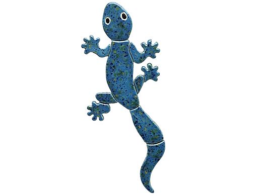 Ceramic Mosaic Gecko 13inch x 5inches | Blue | LG62B